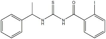 2-iodo-N-{[(1-phenylethyl)amino]carbonothioyl}benzamide Structure