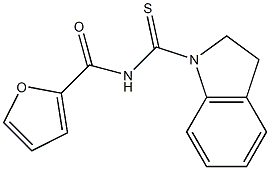 N-(2,3-dihydro-1H-indol-1-ylcarbonothioyl)-2-furamide 구조식 이미지