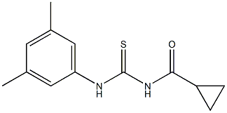 N-{[(3,5-dimethylphenyl)amino]carbonothioyl}cyclopropanecarboxamide 구조식 이미지