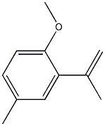 Benzene, 1-methoxy-4-methyl-2-(1-methylethenyl)- 구조식 이미지