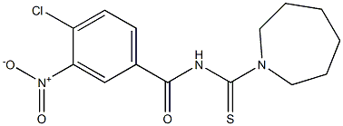 N-(1-azepanylcarbonothioyl)-4-chloro-3-nitrobenzamide Structure