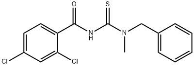 N-{[benzyl(methyl)amino]carbonothioyl}-2,4-dichlorobenzamide 구조식 이미지