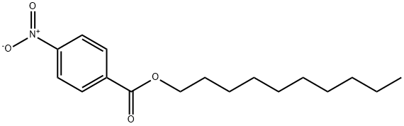 Benzoic acid, 4-nitro-, decyl ester 구조식 이미지