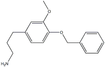 Benzenepropanamine, 3-methoxy-4-(phenylmethoxy)- Structure