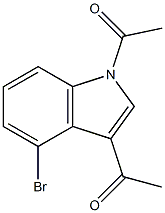 1H-Indole, 1,3-diacetyl-4-bromo- Structure