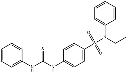 4-[(anilinocarbonothioyl)amino]-N-ethyl-N-phenylbenzenesulfonamide 구조식 이미지