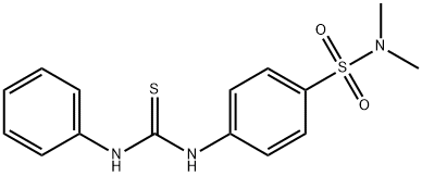 4-[(anilinocarbonothioyl)amino]-N,N-dimethylbenzenesulfonamide 구조식 이미지