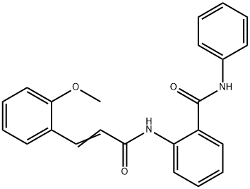 2-{[3-(2-methoxyphenyl)acryloyl]amino}-N-phenylbenzamide Structure