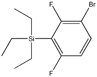 Silane, (3-bromo-2,6-difluorophenyl)triethyl- 구조식 이미지