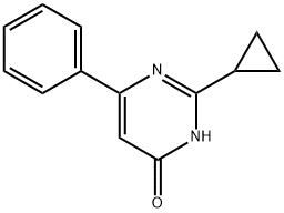 4(1H)-Pyrimidinone, 2-cyclopropyl-6-phenyl- Structure