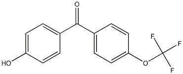 Methanone, (4-hydroxyphenyl)[4-(trifluoromethoxy)phenyl]- Structure