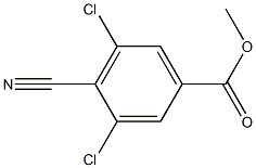 Benzoic acid, 3,5-dichloro-4-cyano-, methyl ester Structure