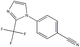 Benzonitrile, 4-[2-(trifluoromethyl)-1H-imidazol-1-yl]- Structure