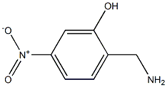 Phenol, 2-(aminomethyl)-5-nitro- Structure