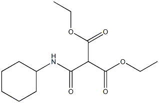 Propanedioic acid, [(cyclohexylamino)carbonyl]-, diethyl ester Structure