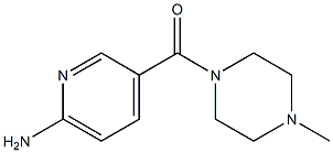 Piperazine, 1-[(6-amino-3-pyridinyl)carbonyl]-4-methyl- 구조식 이미지