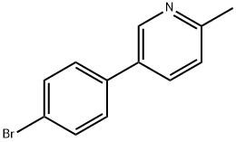 5-(4-bromo-phenyl)-2-methyl-pyridine 구조식 이미지