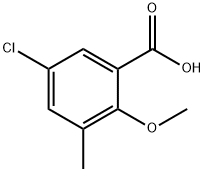 5-chloro-2-methoxy-3-methylbenzoic acid Structure