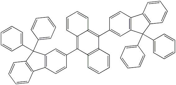 Anthracene, 9,10-bis(9,9-diphenyl-9H-fluoren-2-yl)- Structure