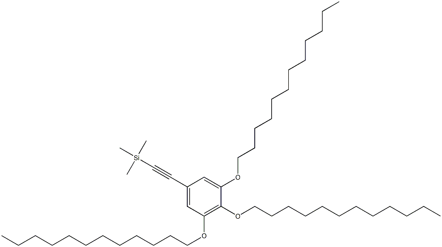 Silane, trimethyl[[3,4,5-tris(dodecyloxy)phenyl]ethynyl]- Structure