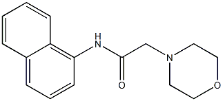 2-morpholin-4-yl-N-naphthalen-1-ylacetamide Structure