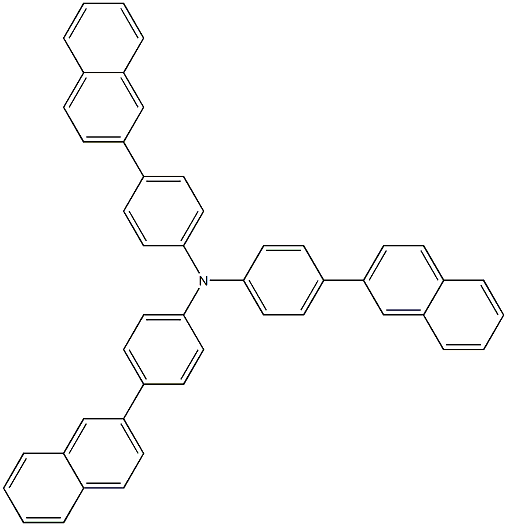 Benzenamine, 4-(2-naphthalenyl)-N,N-bis[4-(2-naphthalenyl)phenyl]- Structure
