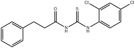 N-{[(2,4-dichlorophenyl)amino]carbonothioyl}-3-phenylpropanamide 구조식 이미지