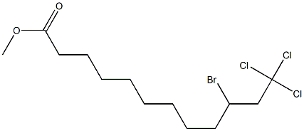 Dodecanoic acid, 10-bromo-12,12,12-trichloro-, methyl ester Structure