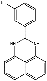 1H-Perimidine,2-(3-bromophenyl)-2,3-dihydro- Structure