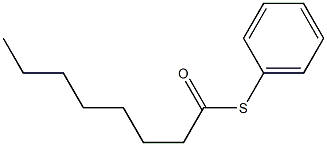 Octanethioic acid, S-phenyl ester 구조식 이미지