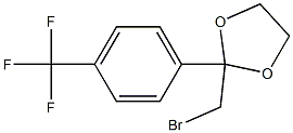 1,3-Dioxolane, 2-(bromomethyl)-2-[4-(trifluoromethyl)phenyl]- 구조식 이미지