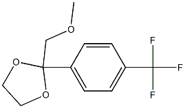 1,3-Dioxolane, 2-(methoxymethyl)-2-[4-(trifluoromethyl)phenyl]- Structure