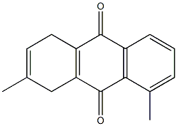 9,10-Anthracenedione, 1,4-dihydro-2,8-dimethyl- Structure