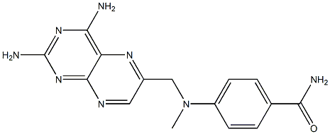 Benzamide, 4-[[(2,4-diamino-6-pteridinyl)methyl]methylamino]- 구조식 이미지