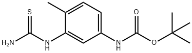 tert-butyl (4-methyl-3-thioureidophenyl)carbamate 구조식 이미지