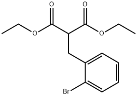 Propanedioic acid, [(2-bromophenyl)methyl]-, diethyl ester Structure