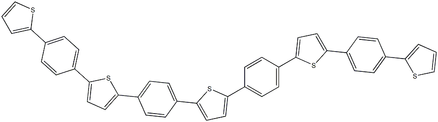 Thiophene, 2,5-bis[4-[5-[4-(2-thienyl)phenyl]-2-thienyl]phenyl]- Structure