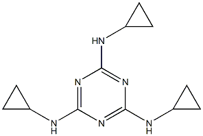 1,3,5-Triazine-2,4,6-triamine, N,N',N''-tricyclopropyl- Structure