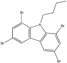 9H-Carbazole, 1,3,6,8-tetrabromo-9-butyl- Structure