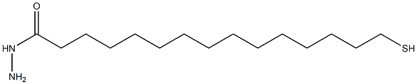 Pentadecanoic acid, 15-mercapto-, hydrazide Structure