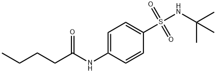 N-[4-(tert-butylsulfamoyl)phenyl]pentanamide 구조식 이미지