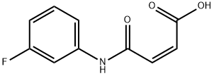 (Z)-4-((3-fluorophenyl)amino)-4-oxobut-2-enoic acid 구조식 이미지