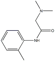 2-dimethylamino-N-(2-methylphenyl)acetamide Structure