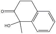 2(1H)-Naphthalenone, 3,4-dihydro-1-hydroxy-1-methyl- Structure