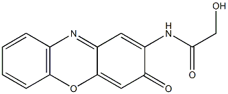Acetamide, 2-hydroxy-N-(3-oxo-3H-phenoxazin-2-yl)- Structure