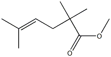 4-Hexenoic acid, 2,2,5-trimethyl-, methyl ester Structure