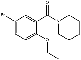 1-(5-bromo-2-ethoxybenzoyl)piperidine Structure