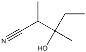 Pentanenitrile, 3-hydroxy-2,3-dimethyl- 구조식 이미지