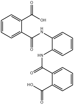 Benzoic acid, 2,2'-[1,2-phenylenebis(iminocarbonyl)]bis- 구조식 이미지