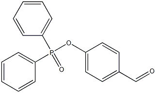 Phosphinic acid, diphenyl-, 4-formylphenyl ester Structure